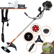 Roçadeira Cortador de Grama Terra GRH-520 À Gasolina 2T 52cc 2,5HP Alta Rotação e Performance Completa Com Carretel de Nylon e Lâmina Facão + Lâmina 3 Pontas + Lâmina 6 Pontas + Lâmina 80 Dentes Roçadeira Cortador de Grama Terra GRH-520 À Gasolina 2T 52cc 2,5HP Alta Rotação e Performance Completa Com Carretel de Nylon e Lâmina Facão + Lâmina 3 Pontas + Lâmina 6 Pontas + Lâmina 80 Dentes
