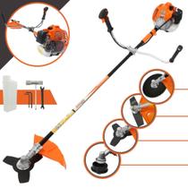 Roçadeira Cortador de Grama Vulcan VR520H À Gasolina 2 Tempos 52cc 2,5HP de Potência 10.000rpm Profissional Multifunções Com Carretel Nylon + Lâmina Facão + Lâmina 3 Pontas + Lâmina Circular 80 Dentes Roçadeira Cortador de Grama Vulcan VR520H À Gasolina 2 Tempos 52cc 2,5HP de Potência 10.000rpm Profissional Multifunções Com Carretel Nylon + Lâmina Facão + Lâmina 3 Pontas + Lâmina Circular 80 Dentes