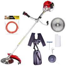 Roçadeira Gasolina 42,7CC TBC43X TOYAMA Kit Fio de Nylon 2,7MM 10M EVALD