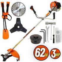 Rocadeira gasolina multifuncional 5 em 1 63cc com podador de cerca viva Rocadeira gasolina multifuncional 5 em 1 63cc com podador de cerca viva