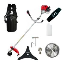 Roçadeira Gasolina Toyama Tbc63 63.3cc Lamina 2 E 3 Pontas