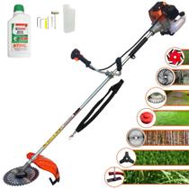 Roçadeira Import Way IWRGM2T5X163 63cc 3HP Alta Rotação Para Todos os Tipos de Trabalho Com Carretel de Nylon + Kit de 7 Opções de Cortes + Óleo Stihl