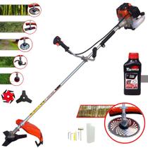 Roçadeira Import Way IWRGM2T5X163 63cc 3HP Alta Rotação Para Todos os Tipos de Trabalho Com Carretel Nylon + Kit Com 7 Opções de Cortes + Óleo Toyama