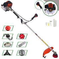 Roçadeira Import Way IWRGM2T5X163 À Gasolina 63cc 3HP Alta Rotação Para Todos os Tipos de Trabalho Com Carretel Nylon + Kit Com 6 Opções de Cortes