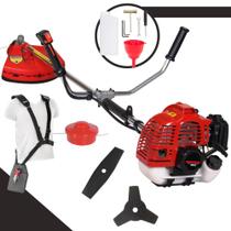 Roçadeira Kawashima KW43L À Gasolina 2T 43cc 1,7HP de Potência 10.000rpm Podador de Grama Multifunções Completo Para Todos os Tipos de Trabalho Com Lâmina Facão + Lâmina 3 Pontas + Carretel de Nylon Roçadeira Kawashima KW43L À Gasolina 2T 43cc 1,7HP de Potência 10.000rpm Podador de Grama Multifunções Completo Para Todos os Tipos de Trabalho Com Lâmina Facão + Lâmina 3 Pontas + Carretel de Nylon
