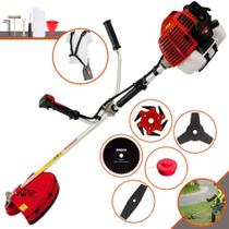 Roçadeira Kawashima KW52-L À Gasolina 2T 52cc 2,5HP 10.000rpm Máquina de Corta Grama Completo 5 Em 1 Com Carretel de Nylon + Lâmina Facão + Lâmina 3 Pontas + Lâmina 6 Pontas + Lâmina 80 Dentes Roçadeira Kawashima KW52-L À Gasolina 2T 52cc 2,5HP 10.000rpm Máquina de Corta Grama Completo 5 Em 1 Com Carretel de Nylon + Lâmina Facão + Lâmina 3 Pontas + Lâmina 6 Pontas + Lâmina 80 Dentes