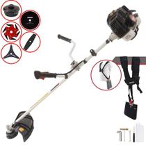 Roçadeira Kawashima KW52-LE À Gasolina 2T 52cc 2,5HP 10.000rpm Máquina de Corta Grama Completo 5 Em 1 Com Carretel de Nylon + Lâmina Facão + Lâmina 3 Pontas + Lâmina 6 Pontas + Lâmina 80 Dentes Roçadeira Kawashima KW52-LE À Gasolina 2T 52cc 2,5HP 10.000rpm Máquina de Corta Grama Completo 5 Em 1 Com Carretel de Nylon + Lâmina Facão + Lâmina 3 Pontas + Lâmina 6 Pontas + Lâmina 80 Dentes
