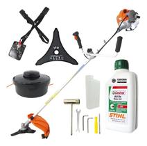 Roçadeira Lateral Á Gasolina 43cc 1,7hp + Óleo Castrol Stihl
