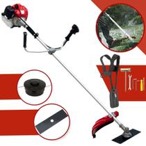 Roçadeira Lateral a Gasolina Anmax Cg430T-B 43cc 2hp Ideal p/ Aparar Grama e Roçar Capim, Mato Alto e Braquiaria