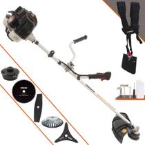 Roçadeira Lateral À Gasolina Kawashima KW43LE Motor 2 Tempos 43cc 1,7HP 10.000rpm Completa 5 Em 1 Com Carretel de Nylon + Lâmina Facão + Lâmina 3 Pontas + Lâmina 80 Dentes + Escova de Aço 38 Cerdas Roçadeira Lateral À Gasolina Kawashima KW43LE Motor 2 Tempos 43cc 1,7HP 10.000rpm Completa 5 Em 1 Com Carretel de Nylon + Lâmina Facão + Lâmina 3 Pontas + Lâmina 80 Dentes + Escova de Aço 38 Cerdas