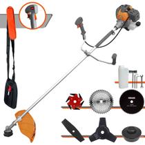 Roçadeira Lateral À Gasolina Tekna RL430-P 43cc 1,7HP 10.000rpm Alta Performance Roçadeira Completa Com Carretel de Nylon e Kit 5 Lâminas de Corte Roçadeira Lateral À Gasolina Tekna RL430-P 43cc 1,7HP 10.000rpm Alta Performance Roçadeira Completa Com Carretel de Nylon e Kit 5 Lâminas de Corte