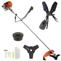 Roçadeira Lateral Á Gasolina Tekna RL430ACN-TK 2T 43CC 1,7HP 9.000RPM Profissional de Alta Potência e Performance Completa Com Cabeçote Nylon e Faca de 3 Pontas Roçadeira Lateral Á Gasolina Tekna RL430ACN-TK 2T 43CC 1,7HP 9.000RPM Profissional de Alta Potência e Performance Completa Com Cabeçote Nylon e Faca de 3 Pontas