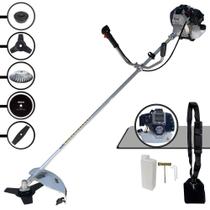Roçadeira Lateral À Gasolina Toyama TBC43H Motor 2 Tempos 43cc 1,7HP 12.000rpm Completa 5 Em 1 Com Carretel de Nylon + Lâmina Facão + Lâmina 3 Pontas + Lâmina 80 Dentes + Escova de Aço 38 Cerdas Roçadeira Lateral À Gasolina Toyama TBC43H Motor 2 Tempos 43cc 1,7HP 12.000rpm Completa 5 Em 1 Com Carretel de Nylon + Lâmina Facão + Lâmina 3 Pontas + Lâmina 80 Dentes + Escova de Aço 38 Cerdas