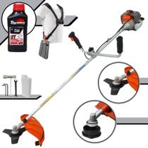 Roçadeira Lateral À Gasolina Vulcan VR330-P 33cc Motor 2 Tempos 1,2HP de Potência 10.000rpm Cortador de Grama Completa Profissional Completo Com Carretel de Nylon + Lâmina 3 Pontas + ÓLEO TOYAMA FG50 Roçadeira Lateral À Gasolina Vulcan VR330-P 33cc Motor 2 Tempos 1,2HP de Potência 10.000rpm Cortador de Grama Completa Profissional Completo Com Carretel de Nylon + Lâmina 3 Pontas + ÓLEO TOYAMA FG50