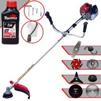 Roçadeira Lateral Kawashima BCJ521-L 52cc 2,5HP Ideal Para Todos os Tipos de Trabalhos Com Facas 2 Pontas, 3 Pontas, 6 Pontas, 40 Dentes, 80 Dentes, Trimmer, Escova de Aço e Carretel + ÓLEO TOYAMA 2T Roçadeira Lateral Kawashima BCJ521-L 52cc 2,5HP Ideal Para Todos os Tipos de Trabalhos Com Facas 2 Pontas, 3 Pontas, 6 Pontas, 40 Dentes, 80 Dentes, Trimmer, Escova de Aço e Carretel + ÓLEO TOYAMA 2T