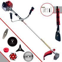 Roçadeira Lateral Kawashima BCJ620L À Gasolina 62cc 3HP Alta Potência Multifuncional 6 Em 1 Com Carretel Nylon e Faca 2 Pontas + Kit Faca 3 Pontas, 6 Pontas, Lâmina 40 Dentes Vídea e Lâmina 80 Dentes Roçadeira Lateral Kawashima BCJ620L À Gasolina 62cc 3HP Alta Potência Multifuncional 6 Em 1 Com Carretel Nylon e Faca 2 Pontas + Kit Faca 3 Pontas, 6 Pontas, Lâmina 40 Dentes Vídea e Lâmina 80 Dentes