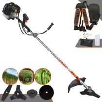 Roçadeira Lateral Profissional Multifuncional Terra GRH430 À Gasolina Motor 2T 43cc 1,7HP 6.500rpm Completa Com 4 Opções de Cortes Cabeçote de Nylon, Faca 2 Pontas, Faca 3 Pontas e Faca 80 Dentes