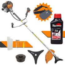 Roçadeira Lateral Tekna RL520-P Plus Á Gasolina 2T 52cc 2HP 10.000RPM Alta Potência e Performance Com Cabeçote Nylon e Faca de 3 Pontas + Óleo Lubrificante Toyama FG50 2T 500ml Roçadeira Lateral Tekna RL520-P Plus Á Gasolina 2T 52cc 2HP 10.000RPM Alta Potência e Performance Com Cabeçote Nylon e Faca de 3 Pontas + Óleo Lubrificante Toyama FG50 2T 500ml