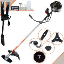 Roçadeira Lateral Terra GRH520 À Gasolina 2 Tempos 52cc 2,5HP 6.500rpm Podador de Grama Profissional Completo 5 Em 1 Com Carretel de Nylon + Lâmina Facão + Lâmina 3 Pontas + Disco 80 Dentes + Trimmer Roçadeira Lateral Terra GRH520 À Gasolina 2 Tempos 52cc 2,5HP 6.500rpm Podador de Grama Profissional Completo 5 Em 1 Com Carretel de Nylon + Lâmina Facão + Lâmina 3 Pontas + Disco 80 Dentes + Trimmer