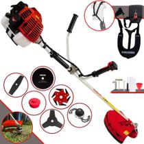 Roçadeira Máquina de Corta Grama Kawashima KW43L À Gasolina 2 Tempos 43cc 1,7HP 10.000rpm Completa Com Carretel e Lâmina 3 Pontas + EXTRA Lâmina Facão, Lâmina 6 Pontas, Lâmina 80 Dentes e Trimmer Roçadeira Máquina de Corta Grama Kawashima KW43L À Gasolina 2 Tempos 43cc 1,7HP 10.000rpm Completa Com Carretel e Lâmina 3 Pontas + EXTRA Lâmina Facão, Lâmina 6 Pontas, Lâmina 80 Dentes e Trimmer