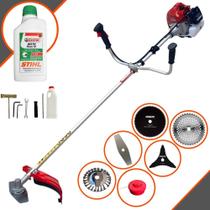 Roçadeira Máquina de Cortar Grama À Gasolina BCJ620-L Kawashima 62cc 3HP de Potência Alta Rotação e Performance Multifuncional Completo Com 6 Opções de Cortes + ÓLEO STIHL 8017 2 TEMPOS