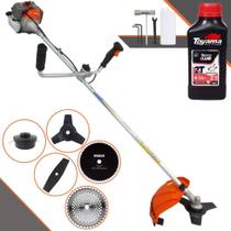 Roçadeira Multifuncional À Gasolina Vulcan VR330P 33cc 1,2HP 10.000rpm 5 Em 1 Completa Com Carretel de Nylon + Lâmina Facão, Lâmina 3 Pontas, Lâmina 40 Dentes de Vídea, Lâmina 80 Dentes + ÓLEO TOYAMA Roçadeira Multifuncional À Gasolina Vulcan VR330P 33cc 1,2HP 10.000rpm 5 Em 1 Completa Com Carretel de Nylon + Lâmina Facão, Lâmina 3 Pontas, Lâmina 40 Dentes de Vídea, Lâmina 80 Dentes + ÓLEO TOYAMA