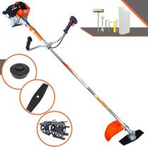 Roçadeira Multifuncional À Gasolina Vulcan VR430S 43cc 1,7HP de Potência Alta Rotação e Performance Podador de Grama Profissional Completo Com Carretel Nylon + Faca 2 Pontas + Enxada Capinadeira Roçadeira Multifuncional À Gasolina Vulcan VR430S 43cc 1,7HP de Potência Alta Rotação e Performance Podador de Grama Profissional Completo Com Carretel Nylon + Faca 2 Pontas + Enxada Capinadeira