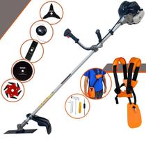 Roçadeira Multifuncional Anmax CG430B À Gasolina 43cc 1,7HP de Alta Rotação e Performance Com 5 Opções de Cortes Carretel de Nylon + Lâmina Facão + Lâmina 3 Pontas + Lâmina 6 Pontas + Lâmina 80 Dentes Roçadeira Multifuncional Anmax CG430B À Gasolina 43cc 1,7HP de Alta Rotação e Performance Com 5 Opções de Cortes Carretel de Nylon + Lâmina Facão + Lâmina 3 Pontas + Lâmina 6 Pontas + Lâmina 80 Dentes