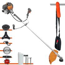 Roçadeira Multifuncional Completa Tekna RL430P À Gasolina 43cc 1,7HP Alta Rotação Ideal Para Todos os Tipos de Trabalhos Com 6 Opções de Cortes Roçadeira Multifuncional Completa Tekna RL430P À Gasolina 43cc 1,7HP Alta Rotação Ideal Para Todos os Tipos de Trabalhos Com 6 Opções de Cortes