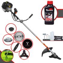Roçadeira Multifuncional Lateral À Gasolina Terra GRH-430 43cc 1,7HP de Potência 6.500rpm Completa Com Carretel de Nylon e Faca 3 Pontas + 3 Lâminas EXTRA + Escova de Aço + ÓLEO TOYAMA FG50 2 Tempos Roçadeira Multifuncional Lateral À Gasolina Terra GRH-430 43cc 1,7HP de Potência 6.500rpm Completa Com Carretel de Nylon e Faca 3 Pontas + 3 Lâminas EXTRA + Escova de Aço + ÓLEO TOYAMA FG50 2 Tempos