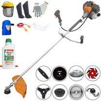 Roçadeira Multifuncional Tekna RL430P À Gasolina 43cc 1,7HP Ideal Para Todos os Tipos de Trabalhos Com 8 Opções de Cortes + EPI + ÓLEO STIHL 2T