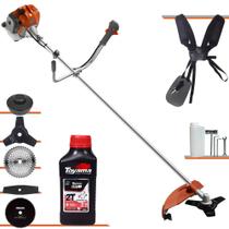 Roçadeira Multifuncional Tekna RL520ACG2 À Gasolina 52cc 2HP 13.000rpm Completa 5 Em 1 Com Carretel + Kit 4 Lâminas de Corte + ÓLEO TOYAMA 2 Tempos Roçadeira Multifuncional Tekna RL520ACG2 À Gasolina 52cc 2HP 13.000rpm Completa 5 Em 1 Com Carretel + Kit 4 Lâminas de Corte + ÓLEO TOYAMA 2 Tempos