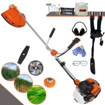 Roçadeira Multifuncional Terra GR520XP À Gasolina 2T 52cc 2,5HP de Potência 6.500rpm Completo Para Todos os Tipos de Trabalho Com Carretel de Nylon + Lâmina 40 Dentes de Vídea + Lâmina 2 Pontas + EPI Roçadeira Multifuncional Terra GR520XP À Gasolina 2T 52cc 2,5HP de Potência 6.500rpm Completo Para Todos os Tipos de Trabalho Com Carretel de Nylon + Lâmina 40 Dentes de Vídea + Lâmina 2 Pontas + EPI