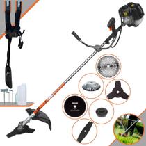 Roçadeira Multifuncional Terra GRH430 À Gasolina 43cc 1,7HP Multifuncional Com Carretel de Nylon + Lâmina Facão + Lâmina 3 Pontas + Lâmina Disco 40 Dentes + Lâmina Disco 80 Dentes + Escova de Aço Roçadeira Multifuncional Terra GRH430 À Gasolina 43cc 1,7HP Multifuncional Com Carretel de Nylon + Lâmina Facão + Lâmina 3 Pontas + Lâmina Disco 40 Dentes + Lâmina Disco 80 Dentes + Escova de Aço