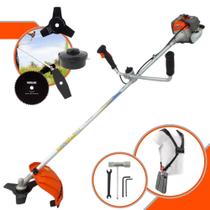 Roçadeira Multifuncional Vulcan VR330P À Gasolina 33cc Motor 2T 1,2HP de Potência 10.000rpm Roçadeira Com Guidão Anti-Vibração Carretel de Nylon + Lâmina 2 Pontas + Lâmina 3 Pontas + Lâmina Circular Roçadeira Multifuncional Vulcan VR330P À Gasolina 33cc Motor 2T 1,2HP de Potência 10.000rpm Roçadeira Com Guidão Anti-Vibração Carretel de Nylon + Lâmina 2 Pontas + Lâmina 3 Pontas + Lâmina Circular