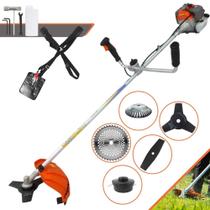 Roçadeira Multifuncional Vulcan VR330P À Gasolina Motor 2T 33cc 1,2HP 10000rpm Com 5 Opções de Cortes Carretel de Nylon, Faca 2 Pontas, Faca 3 Pontas, Faca 40 Dentes de Vídea e Escova de Aço 38 Cerdas Roçadeira Multifuncional Vulcan VR330P À Gasolina Motor 2T 33cc 1,2HP 10000rpm Com 5 Opções de Cortes Carretel de Nylon, Faca 2 Pontas, Faca 3 Pontas, Faca 40 Dentes de Vídea e Escova de Aço 38 Cerdas