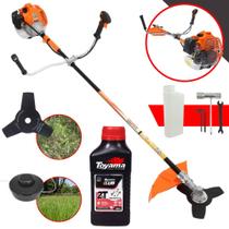 Roçadeira Multifuncional Vulcan VR520H À Gasolina 52cc 2,5HP de Alta Rotação e Performance Máquina de Corta Grama Lateral Com 2 Opções de Cortes Cabeçote de Nylon + Lâmina 3 Pontas + ÓLEO TOYAMA 2T Roçadeira Multifuncional Vulcan VR520H À Gasolina 52cc 2,5HP de Alta Rotação e Performance Máquina de Corta Grama Lateral Com 2 Opções de Cortes Cabeçote de Nylon + Lâmina 3 Pontas + ÓLEO TOYAMA 2T