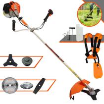 Roçadeira Multifuncional Vulcan VR620H À Gasolina Motor 2T 62cc 3HP 12.500rpm Com 5 Opções de Cortes Carretel Nylon, Faca 2 Pontas, Faca 3 Pontas, Faca 40 Dentes de Vídea e Escova de Aço 38 Cerdas