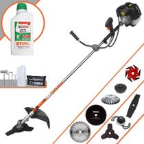 Roçadeira Multifunções À Gasolina Terra GRH430 43cc 1,7HP Com 8 Opções de Cortes Com Facas 2 Pontas, 3 Pontas, 6 Pontas, 40 Dentes de Vídea, 80 Dentes, Trimmer, Escova de Aço e Carretel + ÓLEO STIHL Roçadeira Multifunções À Gasolina Terra GRH430 43cc 1,7HP Com 8 Opções de Cortes Com Facas 2 Pontas, 3 Pontas, 6 Pontas, 40 Dentes de Vídea, 80 Dentes, Trimmer, Escova de Aço e Carretel + ÓLEO STIHL