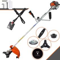 Roçadeira Multifunções À Gasolina Vulcan VR330P 2T 33cc 1,2HP Alta Rotação e Potência Com Carretel de Nylon e Lâmina 3 Pontas + Kit Extra Lâmina 2 Pontas, Lâmina 80 Dentes e Escova de Aço Circular Roçadeira Multifunções À Gasolina Vulcan VR330P 2T 33cc 1,2HP Alta Rotação e Potência Com Carretel de Nylon e Lâmina 3 Pontas + Kit Extra Lâmina 2 Pontas, Lâmina 80 Dentes e Escova de Aço Circular