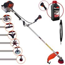 Roçadeira Multifunções Import Way IWRGM2T5X163 63cc 3HP Alta Rotação Ideal Para Todos os Tipos de Trabalhos Com 6 Opções de Cortes + Óleo Toyama 2T