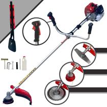 Roçadeira Multifunções Kawashima BCJ620-L À Gasolina 2 Tempos 62cc 3HP de Alta Rotação e Performance Máquina de Corta Grama Com 3 Opções de Cortes Cabeçote de Nylon + Lâmina Facão + Lâmina 40 Dentes Roçadeira Multifunções Kawashima BCJ620-L À Gasolina 2 Tempos 62cc 3HP de Alta Rotação e Performance Máquina de Corta Grama Com 3 Opções de Cortes Cabeçote de Nylon + Lâmina Facão + Lâmina 40 Dentes