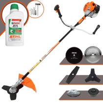 Roçadeira Multifunções Profissional À Gasolina Vulcan VR520H 52cc 2,5HP de Potência 10000rpm Completa Com Carretel de Nylon e Faca 3 Pontas + 3 Lâminas EXTRA + Escova de Aço + ÓLEO STIHL 8017 2 TEMPOS Roçadeira Multifunções Profissional À Gasolina Vulcan VR520H 52cc 2,5HP de Potência 10000rpm Completa Com Carretel de Nylon e Faca 3 Pontas + 3 Lâminas EXTRA + Escova de Aço + ÓLEO STIHL 8017 2 TEMPOS