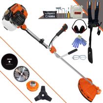Roçadeira Multifunções Terra GR520XP À Gasolina Motor 2T 52cc 2,5HP de Potência 6.500rpm Completa Com 4 Opções de Cortes Carretel de Nylon, Faca 3 Pontas, Faca 40 Dentes Vídea e Faca 80 Dentes + EPI Roçadeira Multifunções Terra GR520XP À Gasolina Motor 2T 52cc 2,5HP de Potência 6.500rpm Completa Com 4 Opções de Cortes Carretel de Nylon, Faca 3 Pontas, Faca 40 Dentes Vídea e Faca 80 Dentes + EPI