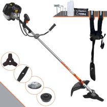 Roçadeira Multifunções Terra GRH-430 À Gasolina 43cc 1,7HP 6.500rpm Completa Com 4 Opções de Cortes Carretel de Nylon, Faca 2 Pontas, Faca 3 Pontas e Escova de Aço Para Pavers, Concreto e Calçadas Roçadeira Multifunções Terra GRH-430 À Gasolina 43cc 1,7HP 6.500rpm Completa Com 4 Opções de Cortes Carretel de Nylon, Faca 2 Pontas, Faca 3 Pontas e Escova de Aço Para Pavers, Concreto e Calçadas