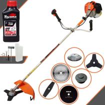 Roçadeira Multifunções Vulcan VR620-H À Gasolina 62cc 3HP 12.500rpm Com Carretel Nylon + Faca 2 Pontas + Faca 3 Pontas + Faca 40 Dentes Vídea + Faca 80 Dentes + Escova de Aço Circular + ÓLEO TOYAMA Roçadeira Multifunções Vulcan VR620-H À Gasolina 62cc 3HP 12.500rpm Com Carretel Nylon + Faca 2 Pontas + Faca 3 Pontas + Faca 40 Dentes Vídea + Faca 80 Dentes + Escova de Aço Circular + ÓLEO TOYAMA