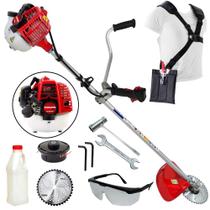 Roçadeira Plus Kawashima KW260L 26cc Com Cinto de Sustentação Duplo Ideal na Manutenção de Rodovias