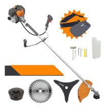 Roçadeira Podador De Grama a Gasolina Tekna Rl520p-i 52cc + Kit com Carretel, Faca p/ Mato e Serra Videa 40D p/ Troncos