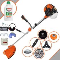 Roçadeira Podador de Grama À Gasolina Terra GR520XP 52cc 6.500rpm Completa Multifunções Com Carretel Nylon + Faca 2 Pontas + Faca 3 Pontas + Faca 40 Dentes + Faca 80 Dentes + Escova + ÓLEO STIHL + EPI Roçadeira Podador de Grama À Gasolina Terra GR520XP 52cc 6.500rpm Completa Multifunções Com Carretel Nylon + Faca 2 Pontas + Faca 3 Pontas + Faca 40 Dentes + Faca 80 Dentes + Escova + ÓLEO STIHL + EPI