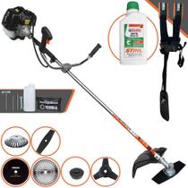 Roçadeira Podador de Grama À Gasolina Terra GRH520 52cc 6.500rpm Completa Multifunções Com Carretel Nylon + Faca 2 Pontas + Faca 3 Pontas + Faca 40 Dentes + Faca 80 Dentes + Escova de Aço + ÓLEO STIHL Roçadeira Podador de Grama À Gasolina Terra GRH520 52cc 6.500rpm Completa Multifunções Com Carretel Nylon + Faca 2 Pontas + Faca 3 Pontas + Faca 40 Dentes + Faca 80 Dentes + Escova de Aço + ÓLEO STIHL